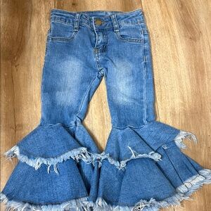 Blue Flared toddler jeans